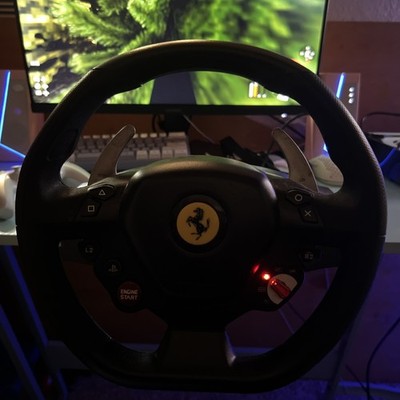 Thrustmaster T80 Ferrari 488 GTB Video Game Steering Wheel no pedals