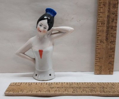 Porcelain HALF DOLL  - 8033 Germany - damaged - listing #1112254