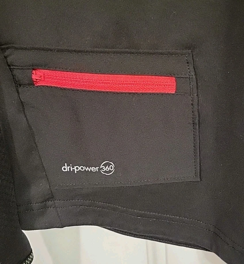 RUSSELL boys LG (10-12) long sleeve dri-power 360 active black shirt - Image 4 of 4