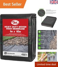 Water Permeable Heavy-Duty Weed Membrane 1m x 10m for Landscapes and Patios