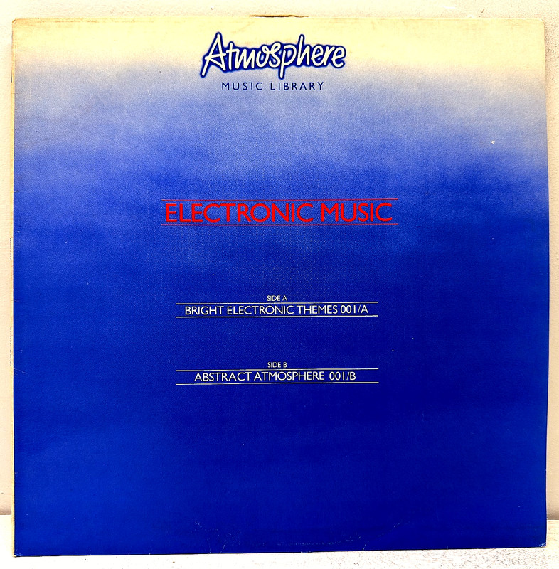 Atmosphere Electronic Music 1980 Library LP ATMOS 001 UK Bright Abstract Themes