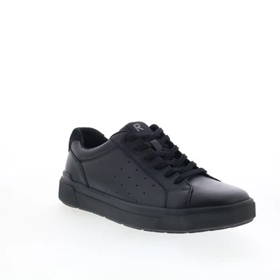 Rockport Total Motion Tarquin baskets pour hommes en cuir noir - Photo 1/4