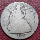 1875 S Seated Liberty Half Dollar 50c Circulated #94466