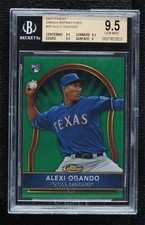 2011 Topps Finest Green Refractor 180/199 Alexi Ogando #89 BGS 9.5 GEM MINT e8i