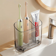 Toothbrush Holders with Drainage for Bathrooms Countertop Organizer