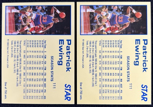 1993 Star Court Kings Patrick Ewing #111 HOF - Both Included - Picture 2 of 6