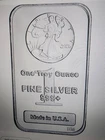1 Oz Highland Mint Walking Liberty Silver Bar .999 In Capsule