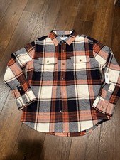 Old Navy NWT Boys Large 10-12 Plaid Long Sleeve Soft-Brushed Flannel Pocket