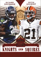 2014 Crown Royale Knights and Squires Red KS14 Justin Gilbert Richard Sherman FB
