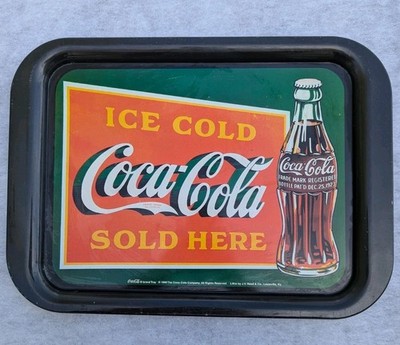 Coca Cola Serving Tray 1999 Ice Cold Sold Here Vintage Metal Advertising Tray...