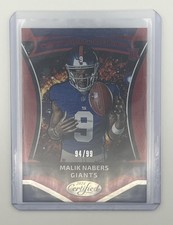 2024 Certified Rookies #7 Malik Nabers Red Mirror #/99 NFL Football Sports Card