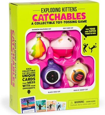 Exploding Kittens Catchables 4er-Pack: Sammlerspielzeug Wurfspiele - Spaß... 
