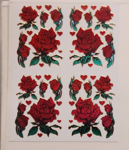 Vintage Rose Vending Machine Stickers