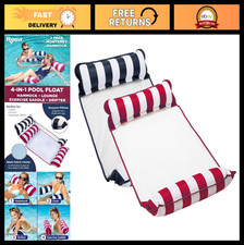 4-in-1 Pool Float Hammock  Water Hammock, Inflatable Multi-Purpose Floats, 2-Pa