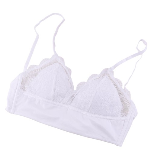 Soutien-gorge femme sexy dentelle rembourrée U dos nu sans fil support push-up sous-vêtements - Photo 5/9