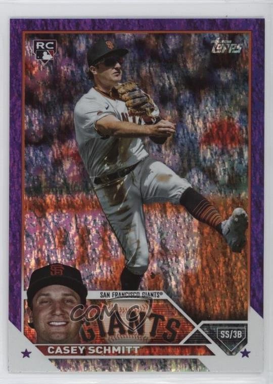 2023 Topps Update Purple Foil /799 Casey Schmitt #US133 09vk