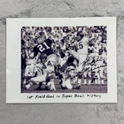 MIKE MERCER Autograph 8x10 B&W Photo Auto Kansas City Chiefs NFL Football