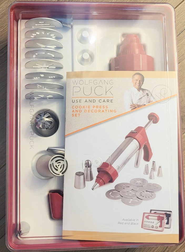 Wolfgang Puck Cookie Press & Decorating Set.. Case Is Red👉SDP👈 - Image 3 of 4