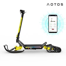 WINTER E-SCOOTER SKI KIT – FRONT SKI & REAR TRACKS FOR AOTOS GT01 PRO SNOW RIDE