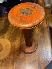 2 Vintage Industrial Wooden Spool