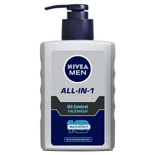 Nivea Men Oil Control All In One Face Wash 150ml Pump Pack Skin Cleaning Agent