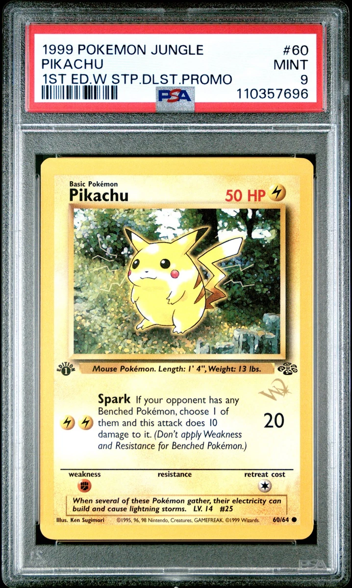 Pikachu Pokémon TCG Grade 9 Jungle Individual Collectible Card