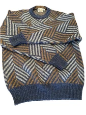 Made In Scotland 100% Wool Shetland Sweater Men’s XL Unisex Great Outdoors