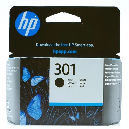 Genuine HP 301 Black Ink Cartridge – CH561EE – DeskJet, ENVY & OfficeJet Series