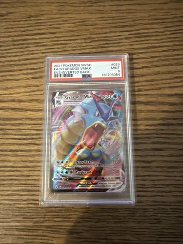 2021 POKEMON SWORD & SHIELD EVOLVING SKIES #029 FULL ART/GYARADOS VMAX PSA 9