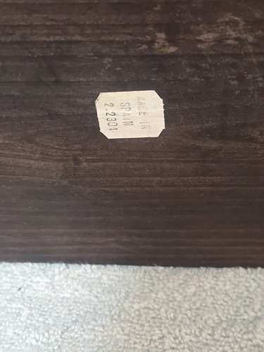 VINTAGE FOOTED HAND CARVED WOODEN JEWELRY TRINKET BOX~ MADE IN SPAIN~ BEAUTIFUL - Picture 7 of 11