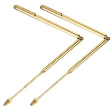 Molain 2Pcs Dowsing Rods, Retractable Divining Rods Portable Pen Brass