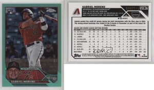 2023 Topps Chrome Update Aqua Refractor /199 Gabriel Moreno #USC36 Rookie RC