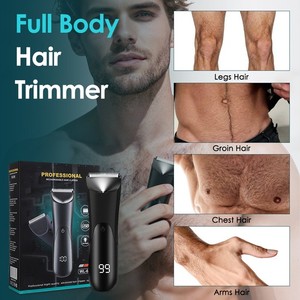 Manscaping rain Trimmer cheveux pour hommes boule électrique Trimmer humide / corps sec Rasoir