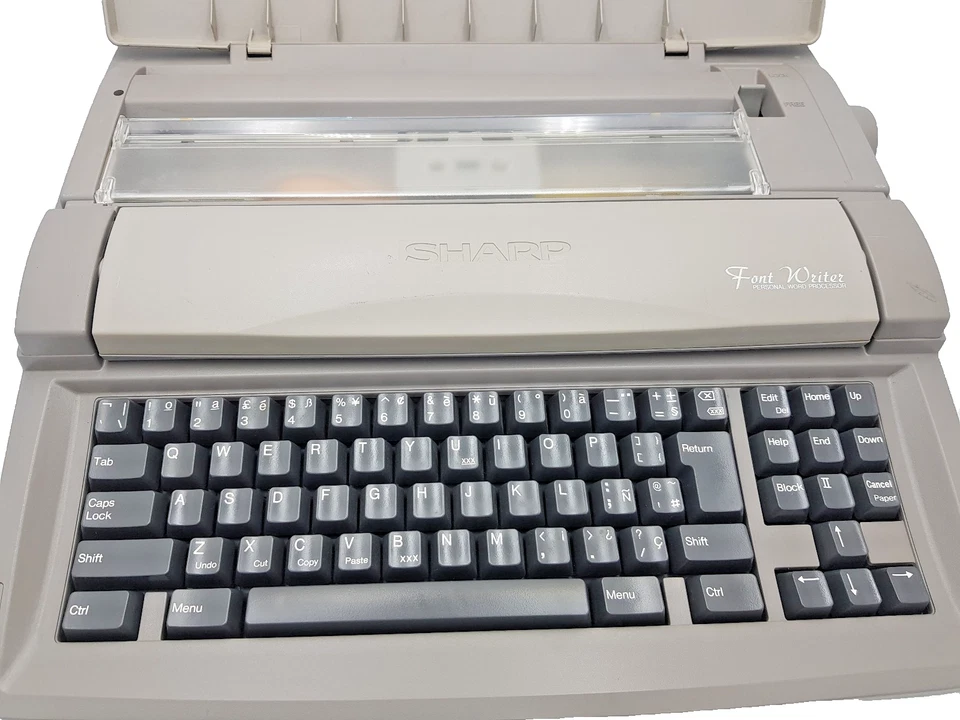 Sharp Font Writer FW-500 Word Processor Electronic Typewriter Floppy Drive Vtg - Image 4 of 4