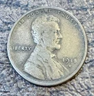 1915 S Lincoln Wheat Small Cent Circulated BN Bronze San Francisco US Coin
