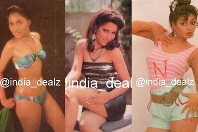 3 x Risque Art Photo Color Photograph India Woman Busty Models 4x6 inch Reprint