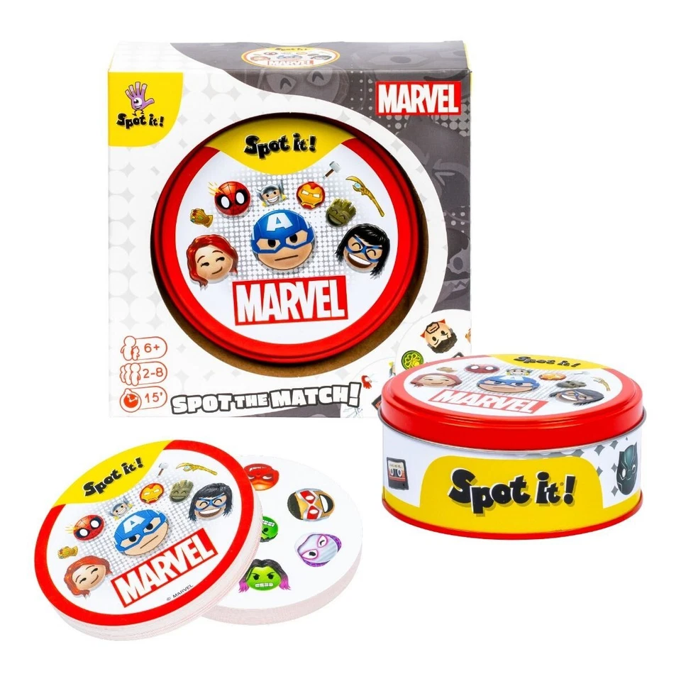 Spot It Marvel Family Card Board Game Kids Toys 2-8 players Super Hero Ages 6+ - Image 2 of 4