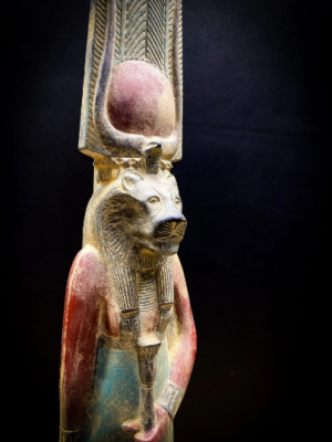 Egyptian Sekhmet Goddess,Goddess Sekhmet with God Ra crown statue