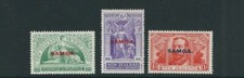 SAMOA 1920 NZ SIEGESAUSGABE &Uuml;berdruckt (Sc 136, 140-41 Nur 3 Werte) VF MLH