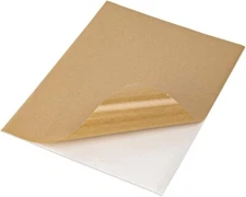 100 Full Sheet Kraft Paper Sticker Paper, Printable Brown Labels, 8.5" x 11"