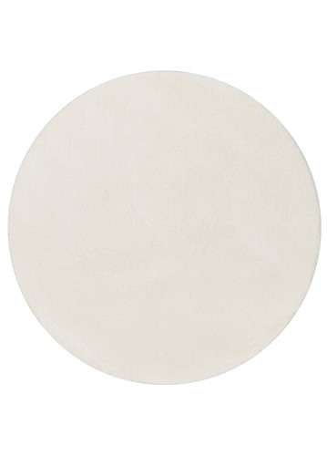 Alfombra redonda monocromo beige lavable antideslizante moderna salón dormitorio - Imagen 3 de 22