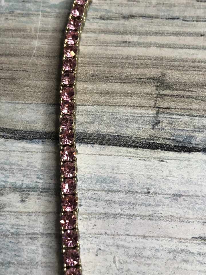 Collar BaubleBar Bennet Distintivo 19" Cristales Facetados Rosa Tono Dorado Foto 3 de 4