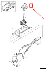 PORSCHE CAYENNE 92A Manueller Trans-Schaltknauf 95842407500DE1 NEUES ECHTES