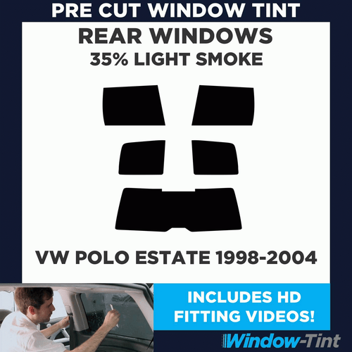 Pre Cut Window Tinting Film for VW Polo Estate 1998-04 35% Light Rear Car Tint - Picture 2 of 10