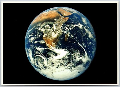 Postcard NASA Earth from Apollo 17 Space Shuttle Collection