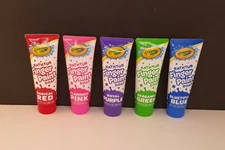 Crayola Bathtub Finger Paint Soap Set Of 5 Colors Red Blue Pink Purple Green