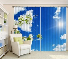 3D Blue Sky Sunshine ZHUA248 Blockout Photo Curtain Fabric Window Amy
