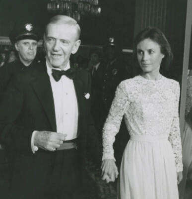 Fred Astaire & wife Robyn Smith at ing Nineth American Film - 1981 Old Photo