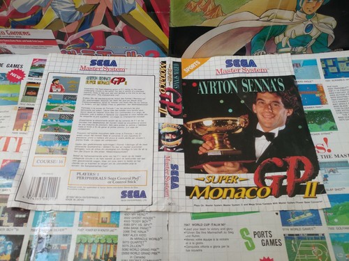 Jeu Super Monaco GP II - Master System - Édition Spéciale Ayrton Senna - Version PAL - Cartouche Seule Occasion