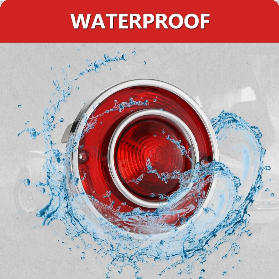 4x Rear Tail Lights & Backup Reverse Lights For 1975-1979 Chevrolet Corvette C3 - Imagem 4 de 4